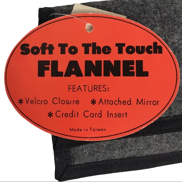 NWT Soft Flannel Gray Long Wallet - Picture 4 of 12